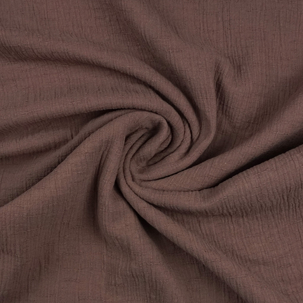 Bambus Musselin Double Gauze Uni Mauve – STOFFDORADO