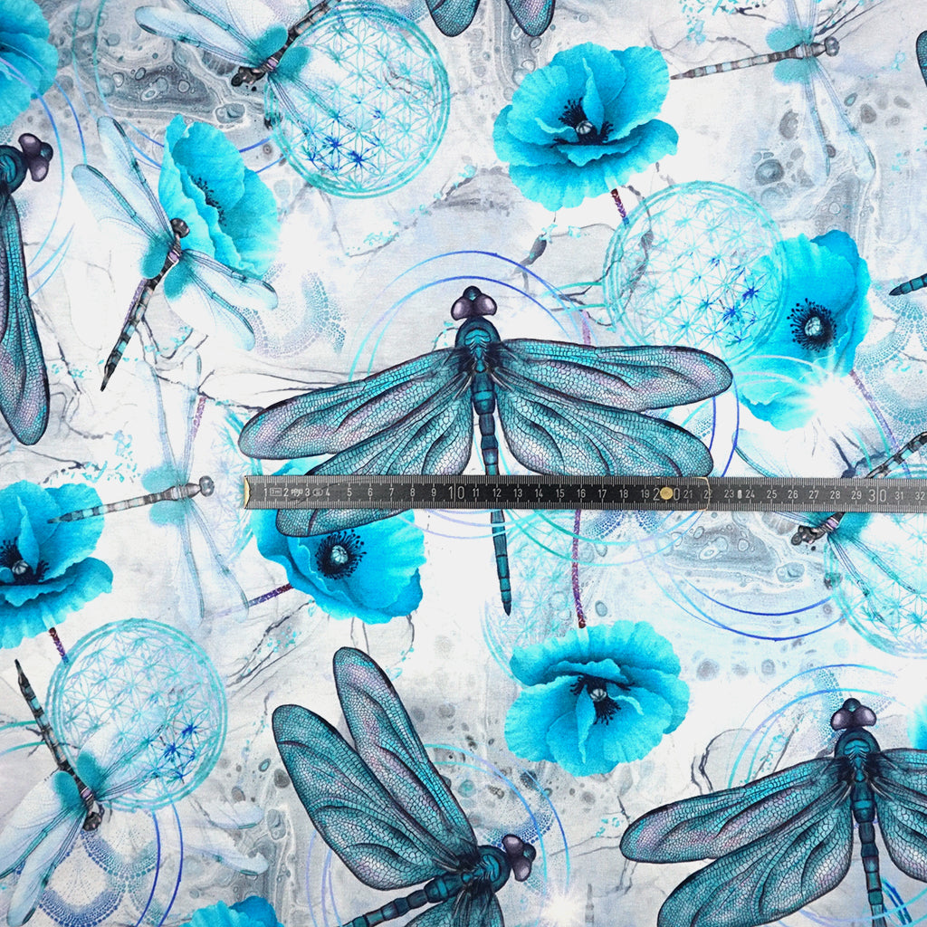 Jersey Digitaldruck Libellen – STOFFDORADO - Main Image