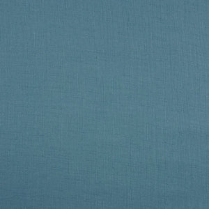 Bambus Musselin Double Gauze Uni Stahl Blau