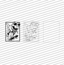 Plotter -  Datei Cool TRex ( Outline & Negative Outline)