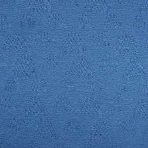 Feinstrick Ajour Jersey Regenbogen Blau