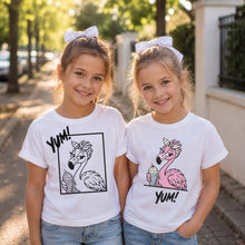 Süße Flamingo Plotterdatei mit YUM Schriftzug für Mädchen Shirt Cricut Silhouette Sommer DIY