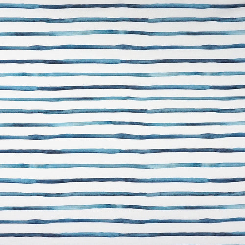 French Terry Digitaldruck Small Painted Stripes Alt Blau