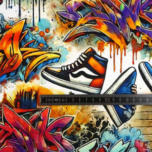 French Terry Digitaldruck Street Art