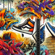 French Terry Digitaldruck Street Art