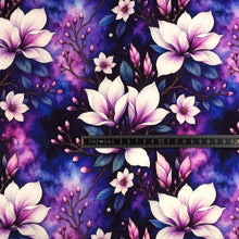 French Terry Digitaldruck Blumen Galaxie