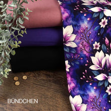 French Terry Digitaldruck Blumen Galaxie