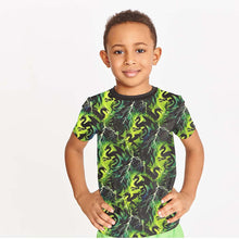 French Terry Digitaldruck Drachen