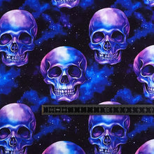 French Terry Digitaldruck Totenköpfe
