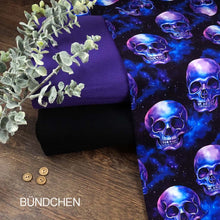 French Terry Digitaldruck Totenköpfe