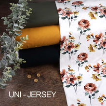 Jersey Digitaldruck Aquarellblumen
