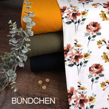 Jersey Digitaldruck Aquarellblumen
