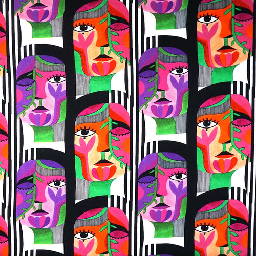Jersey Digitaldruck Art Faces
