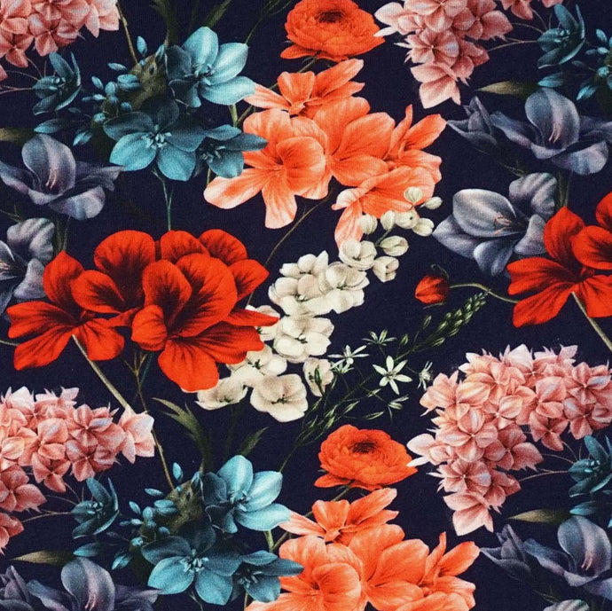 Jersey Digitaldruck Blumenpracht