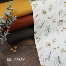 Jersey Digitaldruck Pastellblätter
