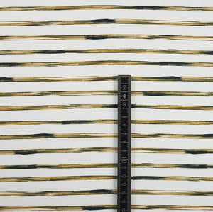 Jersey Digitaldruck Small Painted Stripes Khaki