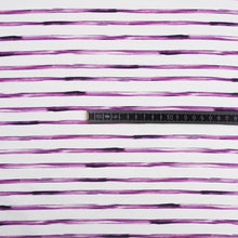 Jersey Digitaldruck Small Painted Stripes Lila