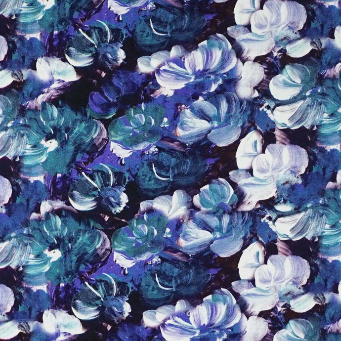 Jersey Digitaldruck Blumenpoesie