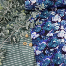 Jersey Digitaldruck Blumenpoesie