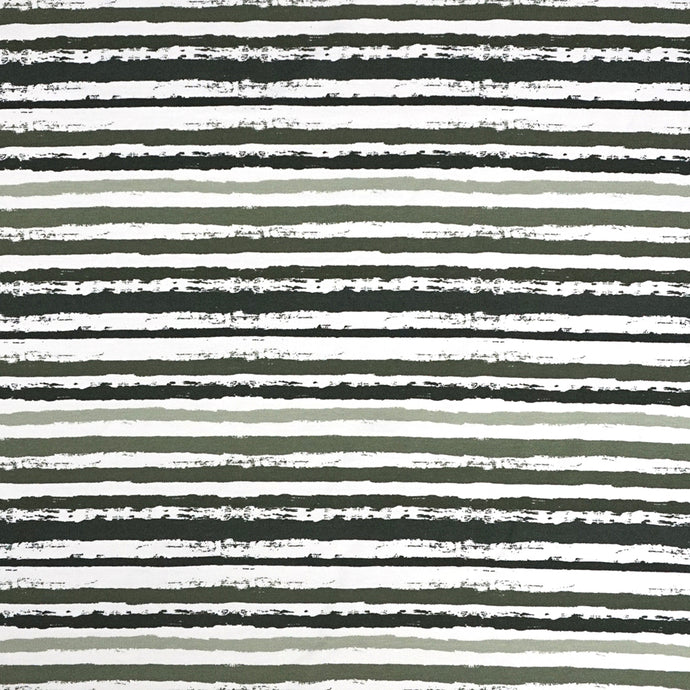 Jersey Painted Stripes Khaki
