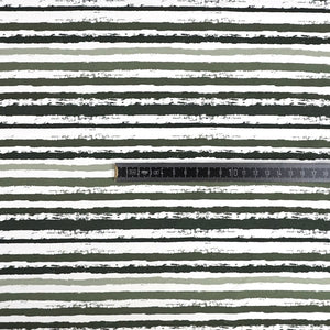 Jersey Painted Stripes Khaki