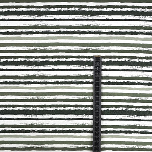 Jersey Painted Stripes Khaki