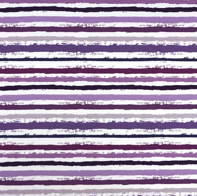 Jersey Painted Stripes Lila
