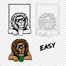 Plotter -  Datei Cool Lion