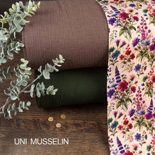 Musselin Double Gauze Digitaldruck Wiesenblumen