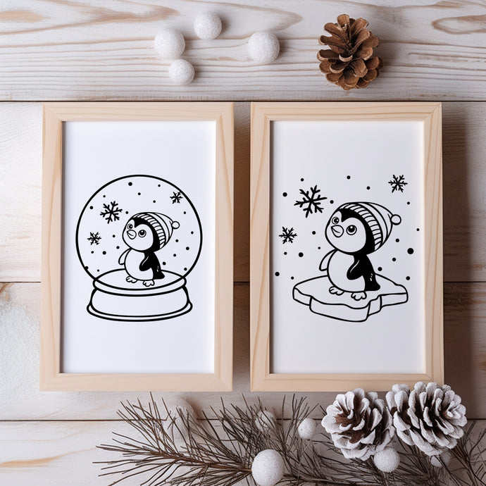 Plotter - Datei Pinguin Paradies Bundle  (Outline)