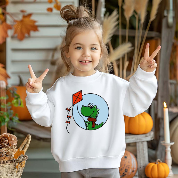Plotter - Datei Dino im Herbstwind (Outline und Farbig)