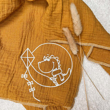 Plotter- Datei Dino im Herbstwind (Outline und Farbig)