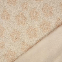 Teddystoff Blumen Vanille