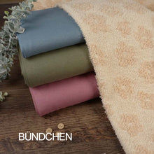 Teddystoff Blumen Vanille