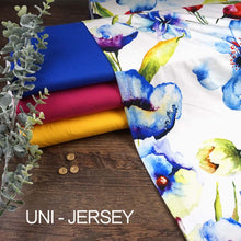 Viskose Jersey Digitaldruck Große Aquarellblumen