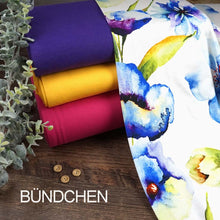 Viskose Jersey Digitaldruck Große Aquarellblumen