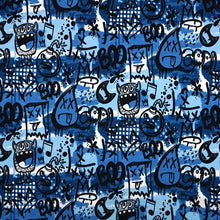 French Terry Digitaldruck Graffiti