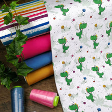 French Terry Digitaldruck Dino Stoffdorado Design