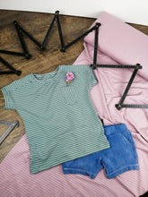 Jersey Multi Stripes Dark Mint