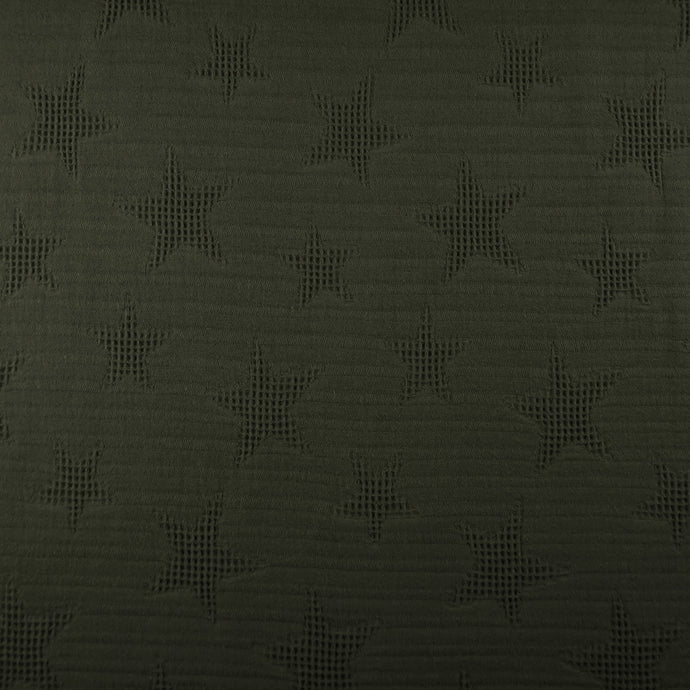 Jacquard Waffelsterne Khaki