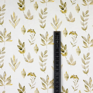 Jersey Digitaldruck Boho Blätter