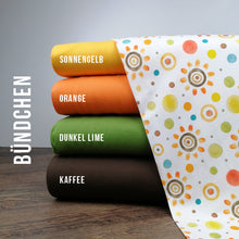 Jersey Digitaldruck Bunte Sonnen
