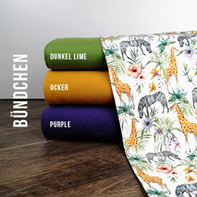 Jersey Digitaldruck Dschungel Tiere
