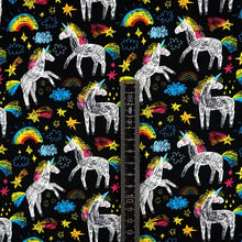 Jersey Digitaldruck Rainbow Unicorn