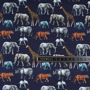 Jersey Digitaldruck Safari Blue Groessenangaben