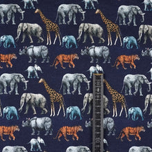 Jersey Digitaldruck Safari Blue Groessenangaben