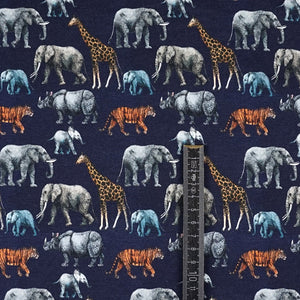 Jersey Digitaldruck Safari Blue Groessenangaben