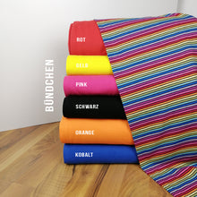 Jersey Rainbow Stripes Kombistoffe Buendchen