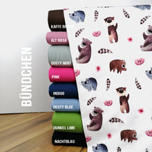 Jersey Digitaldruck Freundliche Waldtiere